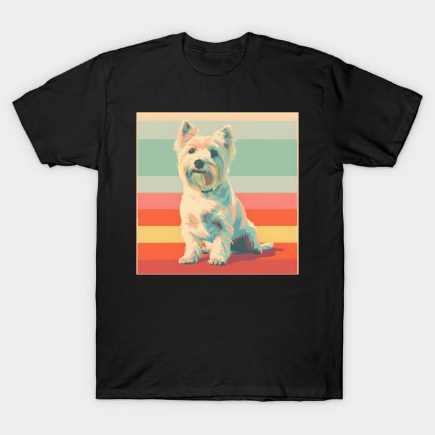 West Highland White Terrier in 80's T-Shirt by NatashaCuteShop